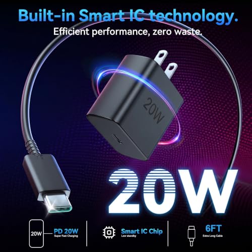 i Phone 17 Charger Fast Charging,USB c Charger,wall Charger with 6ft Cables (Black, 4ft and 6ft) - color: Black, size: 4ft and 6ft