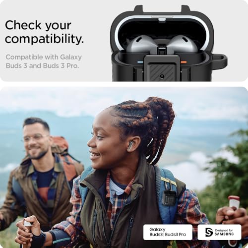 Spigen Lock Fit Designed for Galaxy Buds3, Buds3 Pro & 3 FE (2025/2024) - size: Buds3 Pro / Buds 3