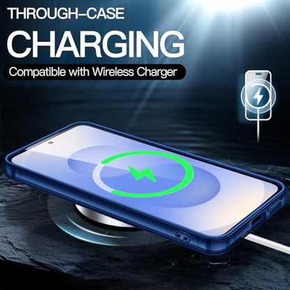 JETech Case for Samsung Galaxy S25 5G, Non-Yellowing Shockproof Bumper Protective Phone Cover, Anti-Scratch Hard PC Back (Navy) - color: Navy, size: Galaxy S25