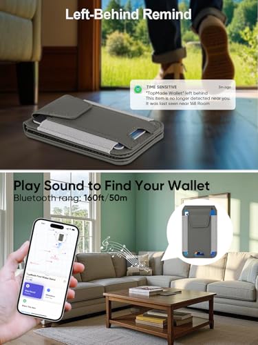 for MagSafe Wallet Works with Apple Find My, Strongest Magnetic Wallet - color: Green