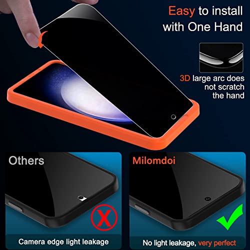 Milomdoi Privacy Screen Protector for Samsung Galaxy S23 - size: 6.1 Inch