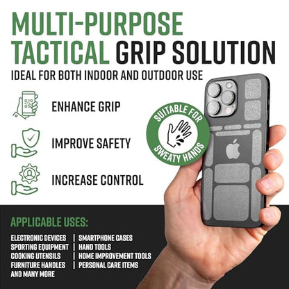 Dragon Grips 13pc Rubber Grip Tape, Non-Slip Adhesive Phone Grip Stickers - color: Clear, size: 2 pack