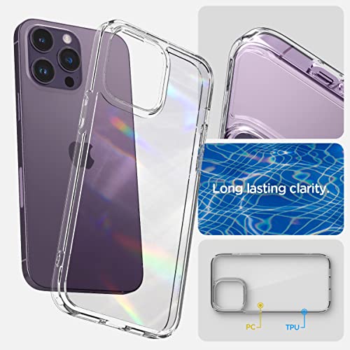 Spigen for iPhone 14 Pro Max Case, Ultra Hybrid [No Magnet Ring][Anti-Yellowing] - Crystal Clear - color: Crystal Clear, size: iPhone 14 Pro Max