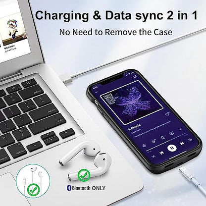 Battery Case for iPhone 12/12Pro, 10000mAh High Capacity Portable Protective Charging Case, Rechargeable Smart Extension Phone Charger - (6.1 inch) Black - size: For iPhone 12/12Pro battery case