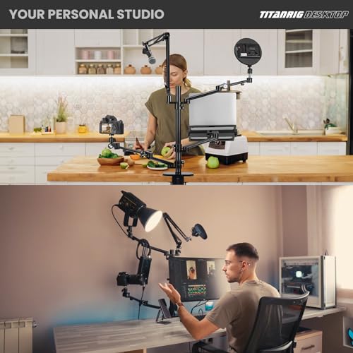 TARION 4-in-1 Desktop Live Stream Stand Arm Set Titanrig Live - size: 4-in-1 Desk Set