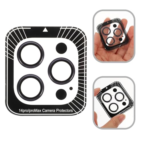 Mikinona Tempered Camera Lens Protector for Smartphone Scratch Resistant Rear Lens Cover Film High Definition Anti-fall Protective Film and Case Friendly Dark Purple