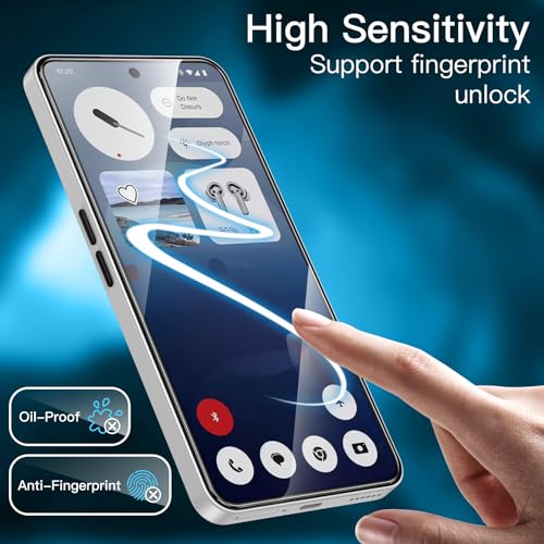 JETech Screen Protector for Nothing Phone 3a/3a Pro, 3-Pack | 9H Tempered Glass, HD Clear, Anti-Scratch Protection, Easy Installation Tool - size: Nothing Phone 3a/3a Pro