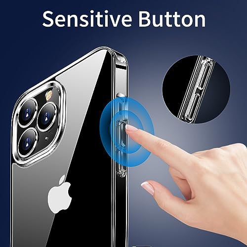 JJGoo Compatiable with iPhone 11 Pro Max Case Clear, Transparent Shockproof Phone Case for iPhone 11 Pro Max, Slim Anti-Scratch Hard PC Back Protective Cover Bumper - size: for iPhone 11 Pro Max