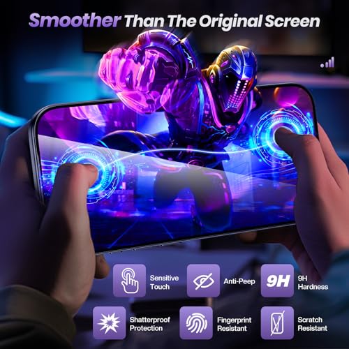 Maxdara 2 Pack for iPhone 17 Pro Max Privacy Screen Protector
