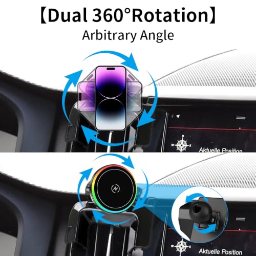 Car Magnetic Phone Mount for Volvo XC60 2018 2019 2020 2021 2022 20223 2024 2025 Auto Interior Accessories Best Cellphone Holder Fast 15W Wireless Charger Cell Phones Charging Screen Stand Accessory
