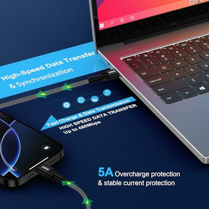 240W USB-C Charge Cable Super Fast Charging 10 FT Long USB C to USB C Cord