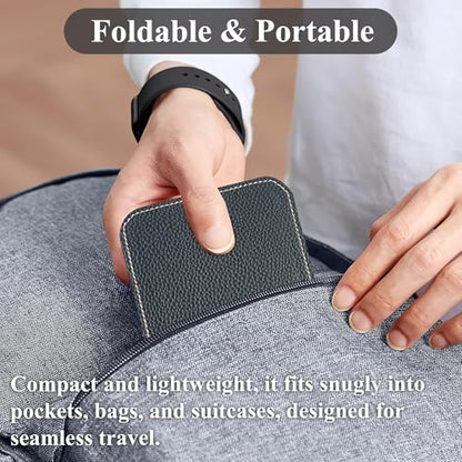Airplane Travel Essentials for Flying Flex Flap Cell Phone Holder & Flexible Tablet Stand for Desk, Bed, Treadmill, Home & in-Flight Airplane Travel Accessories(1-Lichee Black) - color: 1-Lichee Black