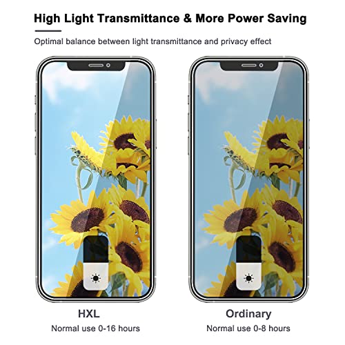 PEHAEL for iPhone 12 Pro Max Privacy Screen Protector+Camera Lens Protector
