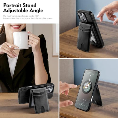SkyEagle for iPhone 16 Pro Max Wallet Case with Card Holder,Black - color: Black, size: iPhone 16 Pro Max - 6.9"
