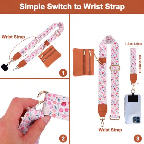 XANGNIER Clip and Go Strap for Phone with Wallet Crossbody,Multicolor 29 - color: Multicolor 29