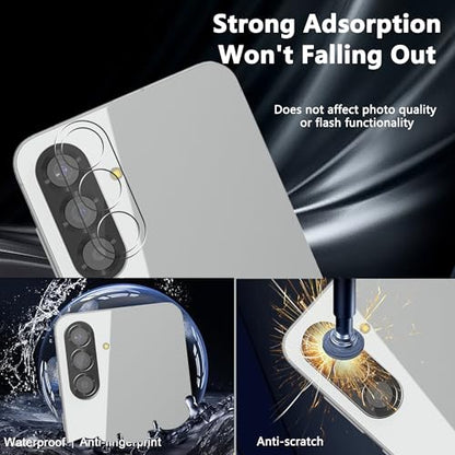 Privacy Screen Protector for Samsung Galaxy A56, 1+2 Pack TPU Anti-Spy Film with Installation Frame, 2 Camera Lens Protector, Fingerprint Compatible, Case Friendly