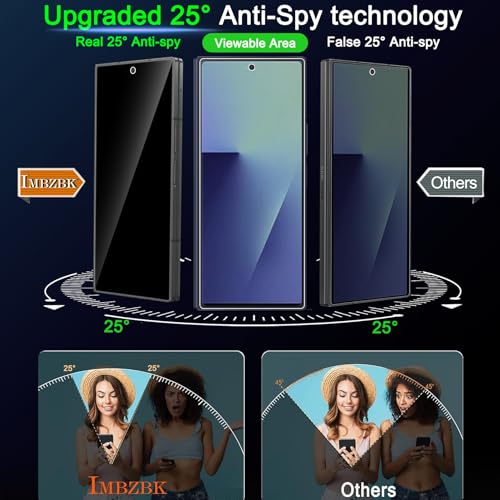 IMBZBK Privacy Screen Protector for Samsung Galaxy Z Fold 8 Ultra/Z Fold 7 - color: Z Fold 8 Ultra/ Fold 7-Black