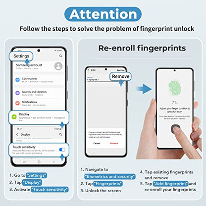 EGV 3 Pack for Samsung Galaxy S23 Ultra Screen Protector, Soft TPU Film - size: Galaxy S23 Ultra 6.8inch