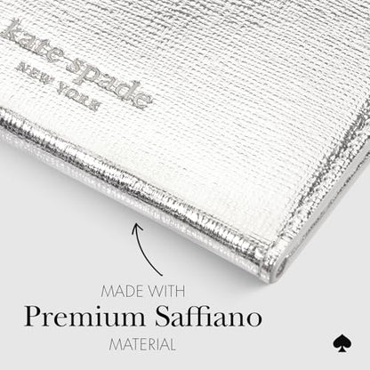 kate spade new york Morgan Magnetic Card Holder/Wallet - Metallic Silver - color: Morgan - Metallic Silver