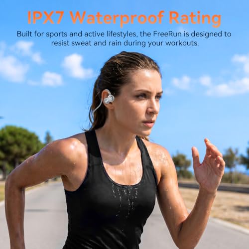 OHAYO Open Ear Headphones, Bluetooth 6.0 Air Conduction Sports Earbuds, 19g - color: Gray