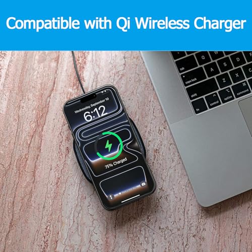 Battery Case for iPhone 17 Pro , 10000mAh Protective Charging Case with Wireless Charging Compatible with iPhone 17 Pro (6.3 inch) Rechargeable Extended Battery Pack Charger Case with Carplay (Black) - size: iPhone 17 Pro Black- 10000mAh