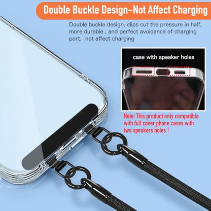 Phone Tether Tab 2pcs,0.2mm Ultra-thin Phone Metal Patch,Universal Phone Lanyard Patch for most phone (I) - color: I