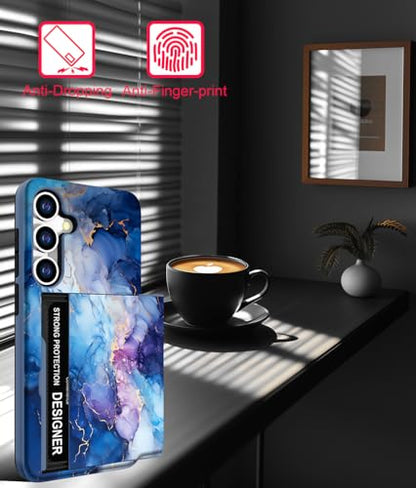 for Samsung Galaxy S24 / S25 Case - Blue Nice Marble - color: Blue Nice Marble