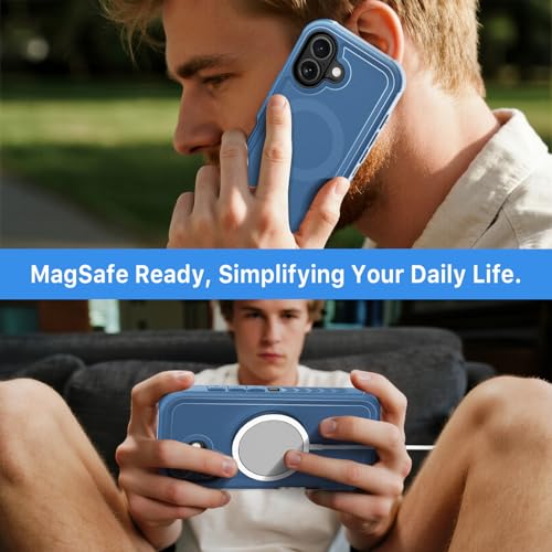 M MYBAT PRO for iPhone 17 Case,[Compatible with magsafe],Rugged Case Blue - color: Blue, size: iPhone 17（No Belt Clip）