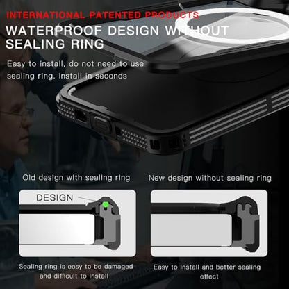Waterproof Phone Case for Samsung Galaxy S26 Protective Black - color: Black, size: Samsung Galaxy S26