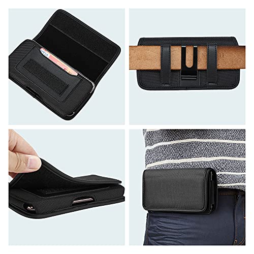Universal Horizontal Cell Phone Holster Case with Belt Clip for Mobile Phone - XXL - size: XXL