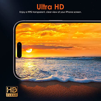 [3 Pack Hydrogel Film Screen Protector for iPhone 16e / iPhone 14 Pro/iPhone 14 / iPhone 13 Pro/iPhone 13 (6.1 inch), Soft TPU Transparent Protective Screen Protector Film (Not Tempered Glass) - size: iPhone 16e / 14 Pro / 14 / 13 Pro / 13 (6.1'')