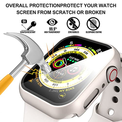 Diruite for Apple Watch Series 9/8/7/6/5/4 SE 41mm Case-Starlight*2 - color: Starlight, size: 41 mm - Series 9/8/7/6/5/4/SE/SE 2
