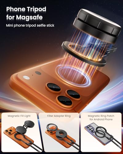 Foldable Magnetic Phone Tripod for MagSafe for Smartphone Stand