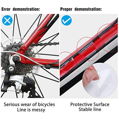 Outus 3 Pieces Bicycle Chainstay Protector - color: Clear