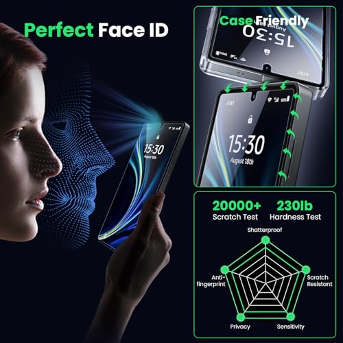 WSKEN for Samsung Galaxy S25 Ultra Screen Protector - Case Friendly - color: Clear