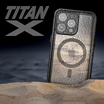 Encased Titan Designed for iPhone 15 Pro Max Waterproof Case with Belt Clip (Compatible with MagSafe) Full Body Protective Phone Case with Holster (iPhone 15 Pro Max) - size: iPhone 15 Pro Max