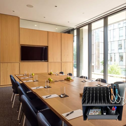 10-Device Laptop & Tablet Charging Station with 6 AC & 4 USB - size: 10-Device