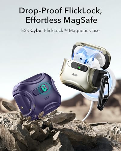 ESR for AirPods 5/4 Case, Compatible with MagSafe, Purple - color: Purple, size: AirPods 5&4 Case