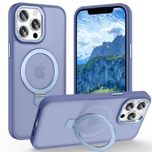 Magnetic for iPhone 12 Pro Max Case with Ring Stand, Sierra Blue - color: Sierra Blue, size: Iphone 12 Pro Max 6.7 inches