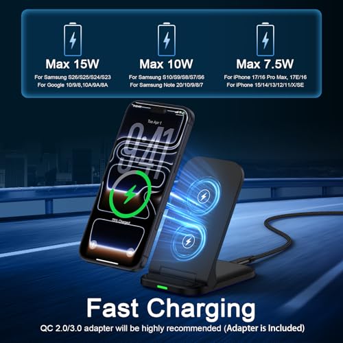 for Samsung Fast Charging Station Wireless Charger for Galaxy S26 Ultra S25