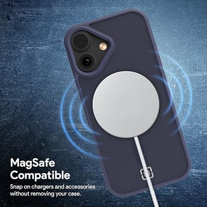 Incipio - Fog iPhone 17, Magsafe Compatible Phone Case, 10ft Drop Tested, Ultra Durable & Shock Absorbing, Scratch Resistant & Slim Profile (Navy) - color: Navy, size: iPhone 17