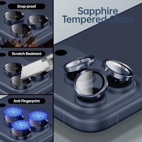 for iPhone 17 Pro Max Camera Lens Protector, Blue - color: Blue