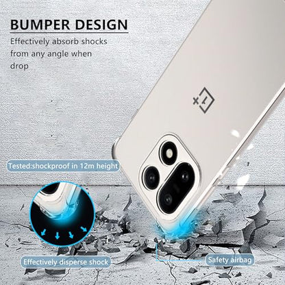 Anoowkoa for OnePlus 15 Case.Anti Yellowing Clear Cover Phone Case.Military-Grade Shockproof.Ultra-Thin Drop-Proof and Super Soft.for One Plus 15 Transparent - color: OnePlus 15
