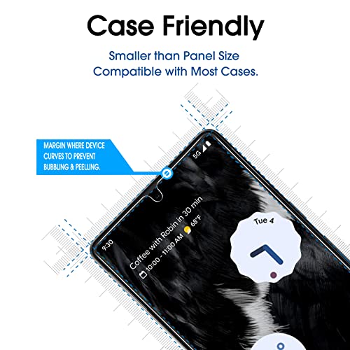 amFilm Screen Protector Compatible with Google Pixel 7 6.3" Tempered Glass - size: Pixel 7-6.3"