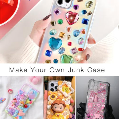 stino DIY Phone Junk Case for iPhone, 10 Pack Clear Cases, Crystal Transparent Junk Case Supplies (for iPhone 17 Pro Max) - size: for Iphone 17 Pro Max