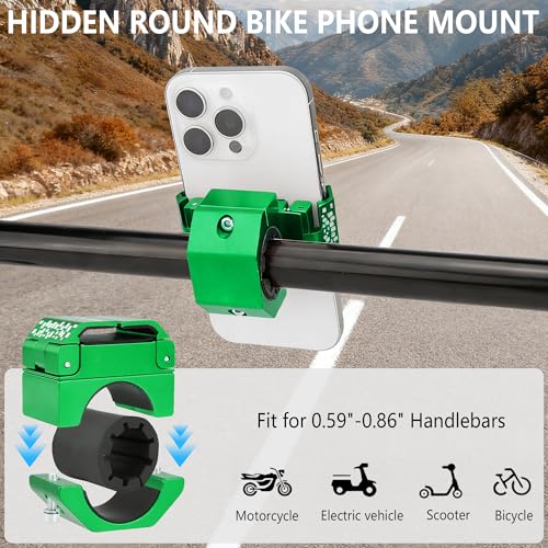 Bike Handlebar Mounts for 4.5-7.3 Phones (Green) - color: Green