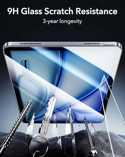 ESR 2 Pack Armorite Screen Protector for iPad Air 11 Inch M4/M3/M2 - size: iPad Air 11" M4/M3/M2 (2026/2025/2024)