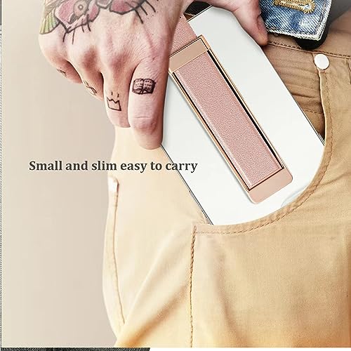 Phone Grip，Love Handle Phone Grip，Phone Grips for Back of Phone，Phone Finger Holder，Phone Accessories Grip，Phone Kickstand，Phone Loop Strap with Most Smartphones (Frosted Rose Gold) - color: Frosted Rose Gold