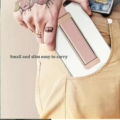 Phone Grip，Love Handle Phone Grip，Phone Grips for Back of Phone，Phone Finger Holder，Phone Accessories Grip，Phone Kickstand，Phone Loop Strap with Most Smartphones (Frosted Rose Gold) - color: Frosted Rose Gold