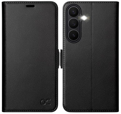 OCASE for Samsung Galaxy S26 Wallet Case, Card Holder, Litchi Black | RFID Blocking, Kickstand, Magnetic Closure, PU Leather Flip Folio, Shockproof TPU Shell, Protective Phone Cover (6.3") 2026 - color: Litchi Black, size: Samsung Galaxy S26
